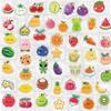 50Pcs/Set Wrapped Candy. Fruit Emoji PET Stickers Waterproof DIY Fashion Doodle Decals Stickers