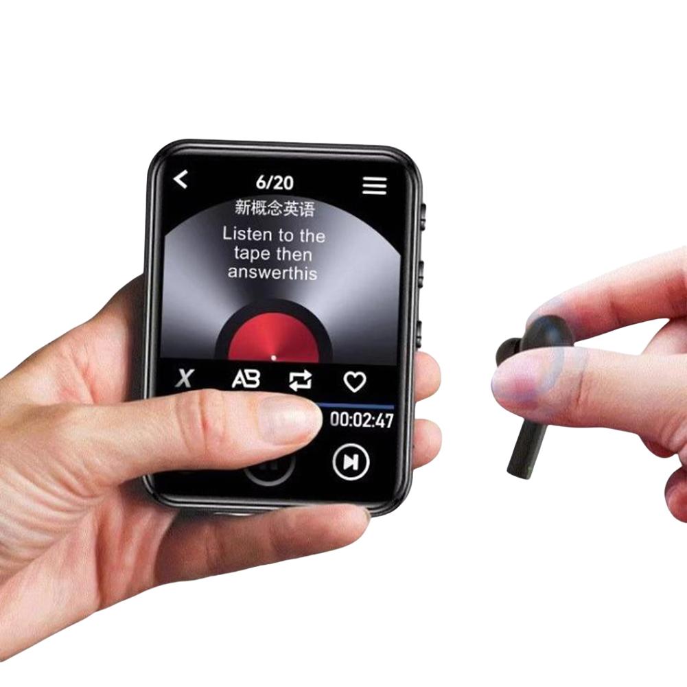 MP4-плеер с динамиком, полностью сенсорный экран, музыкальный плеер, совместимый с Bluetooth, Hi-Fi MP3-плеер Walkman, поддержка FM-радио, запись, электронная книга