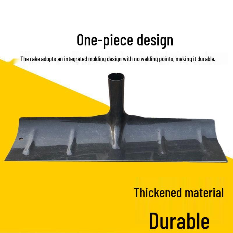 Большая скребковая грабля из марганцевой стали для бетона, цемента, песка, гравия и зерна