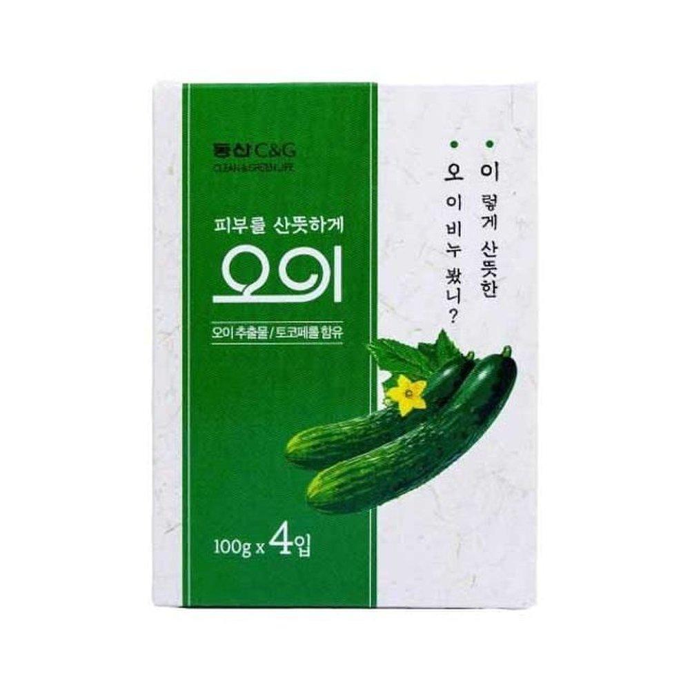 Мыло Dongsan C&G Fresh Cucumber 100 г 4 упаковки