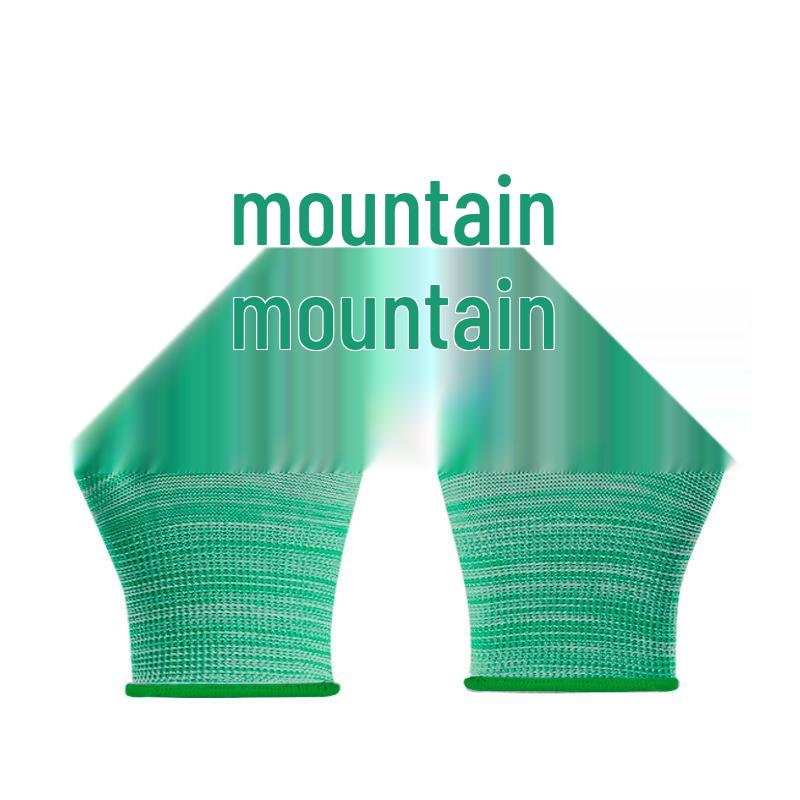 Белые перчатки с полиуретановым покрытием на ладони, антистатические, безворсовые, защита пальцев цветной полосой