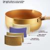 18/20/24cm Gold Soup pot Japanese Snow Saucepan Non-stick Frying Pan wok wood handle Home Milk Sauce Cooking Kitchen Cookware