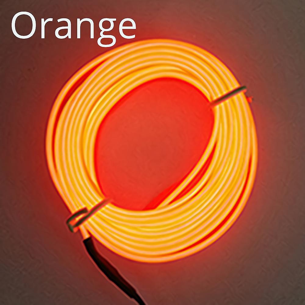 1M 2M 3M 5M Автомобильное внутреннее освещение Автоматическая светодиодная лента Проводной трос Трубка Линия Гибкий неоновый свет с 12 В USB-прикуривателем