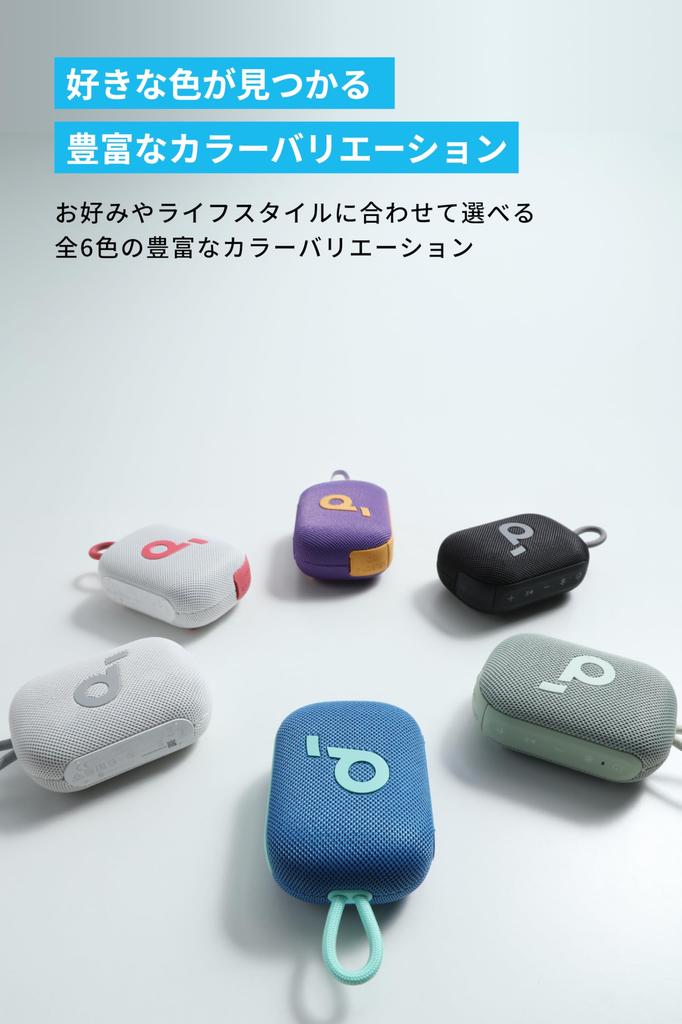 Bluetooth-динамик Anker Soundcore Select 4 Go с 20 часами воспроизведения Выходная мощность 5 Вт Оснащен пассивным радиатором Стандарт пыле- и водонепроницаемости IP67