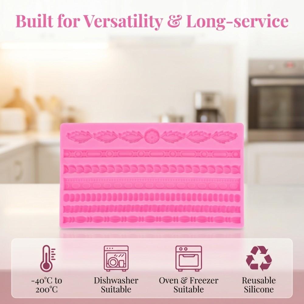 Non Stick Hemp Rope Mold Embossed Pattern Macrame Mold Baking Tool Clay Mold Cake Decorating