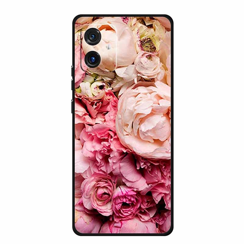 For Motorola G14 4G Case Animals TPU Silicone Soft Cover Phone Cases for Moto G14 G 14 MotoG14 PAYF0010IN Shockproof Wolf Fundas