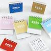 2026 Mini Desktop Calendar Cute Cartoon Desk Planner with Spiral Binding Small Planning Notebook