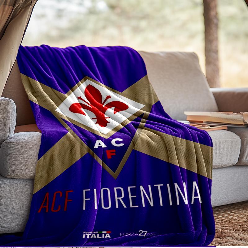 Fiorentina Football Club Blanket Lightweight Ideal Bedding Blanket Perfect for Travel, Camping, Living Rooms, Offices, Sofas, Fan Christmas gift