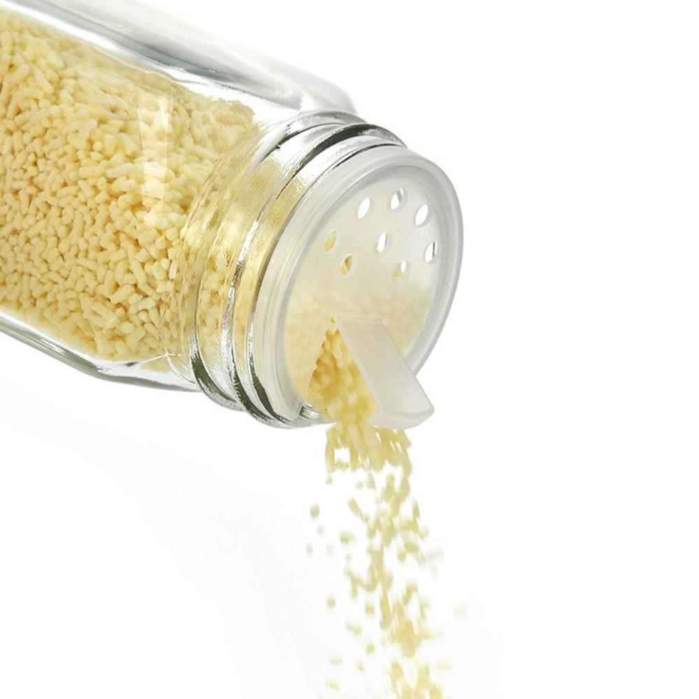 Прозрачная бутылка для специй Стеклянная бутылка для приправ Герметичные банки для специй Порошок