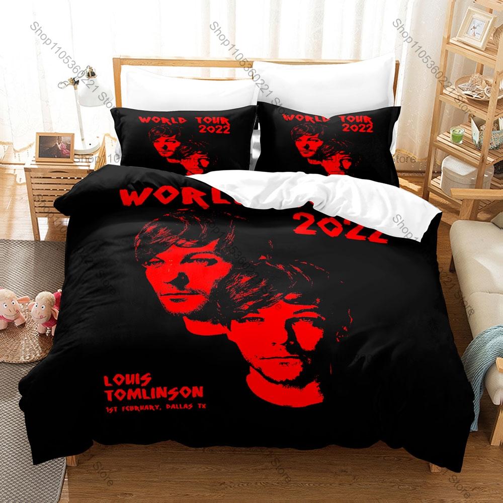British Pop Rock Singer Louis Tomlinson Faith In The Future Walls Album Bedding Set 1 Duvet Cover + 2 Pillowcases HD Print