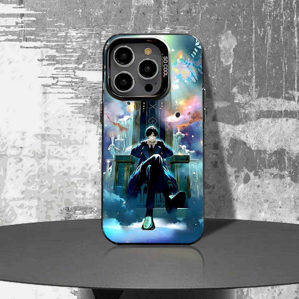 Чехол для телефона L-Lord of Mysteries Для iPhone 16,15,14,13,12,11,Pro,XS,Max,Plus,Mini,SE4,E Черный Матовый Ударопрочный Чехол