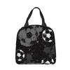 Cartoon Soccer Ball Football Insulated Lunch Bags Large Meal Container Thermal Bag Lunch Box Tote College Travel Food Handbags