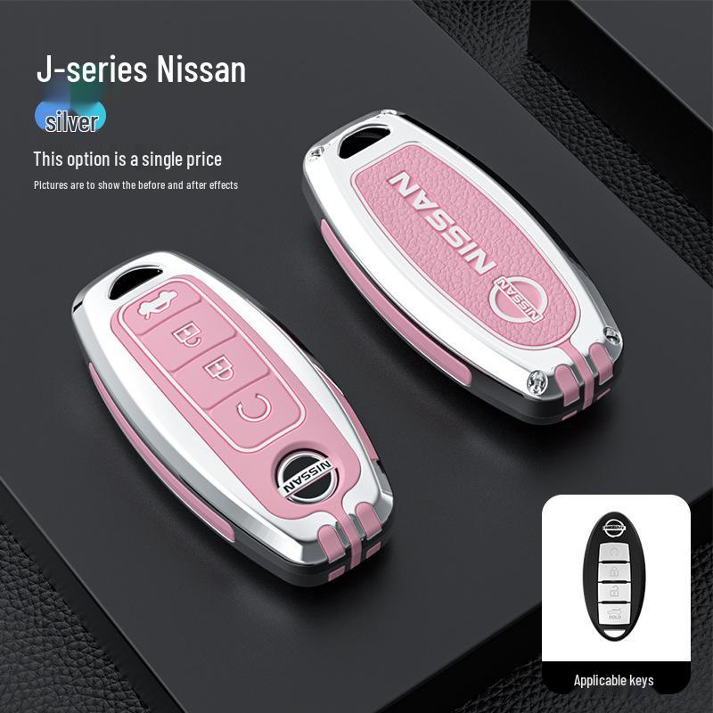 Nissan Key Case for X-Trail, Qashqai, Teana, Sylphy, Murano, Kicks, Tiida, and Cima
