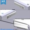 KOB Люксовый L-образный магнитный кронштейн-замок 280 кг с защитным кожухом для деревянных дверей