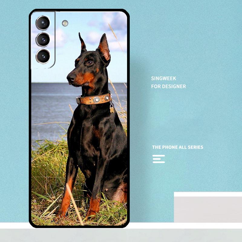 Doberman Dog Case For Samsung Galaxy S24 Ultra S20 S21 S22 S23 S25 Ultra S9 S10 Plus S25 FE Phone Cover