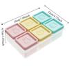 Silicone Baby Food Freezer Tray 6 Grid Puree Container Durable Ice Cube Tray  Fruit
