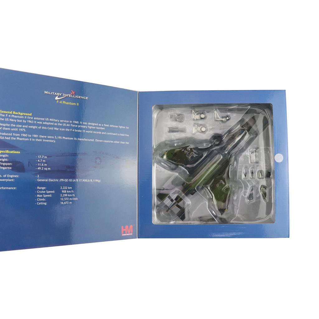 HOBBY MASTER 1/72 Масштаб F-4E Phantom II, ВВС США 497-я эскадрилья истребителей-бомбардировщиков, 1985 г., Готовая модель