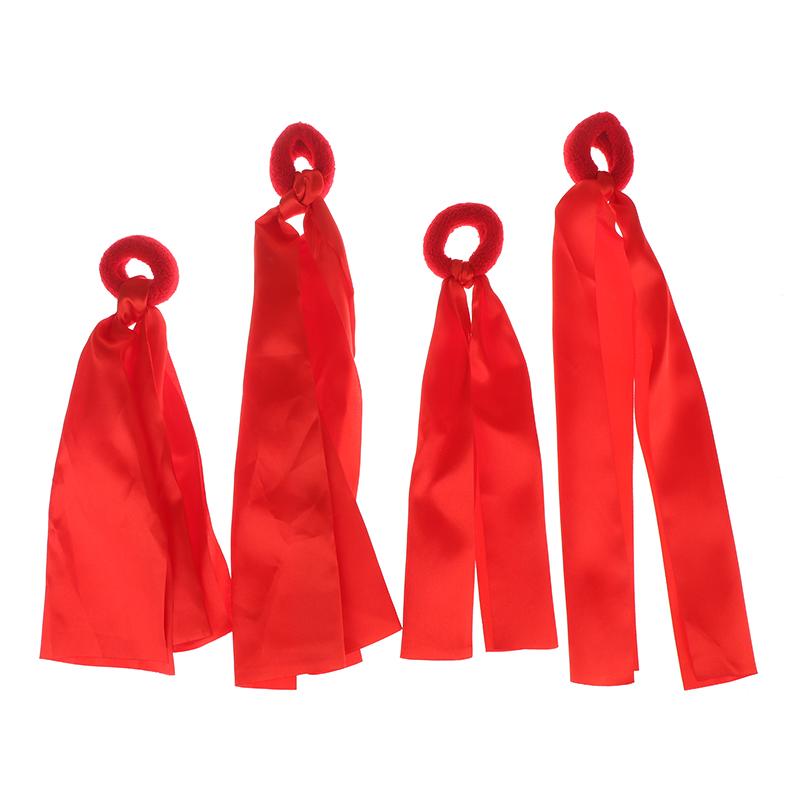 Детская красная лента на запястье Командные виды спорта Помпон Черлидинг Большая игра Пом-клуб Танцевальный реквизит Эластичный браслет с эластичной веревкой