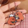 Cute Capybara Keychain Creative Capibara Pendant Lovely Kapibara Bag Hanging  Backpack Decor