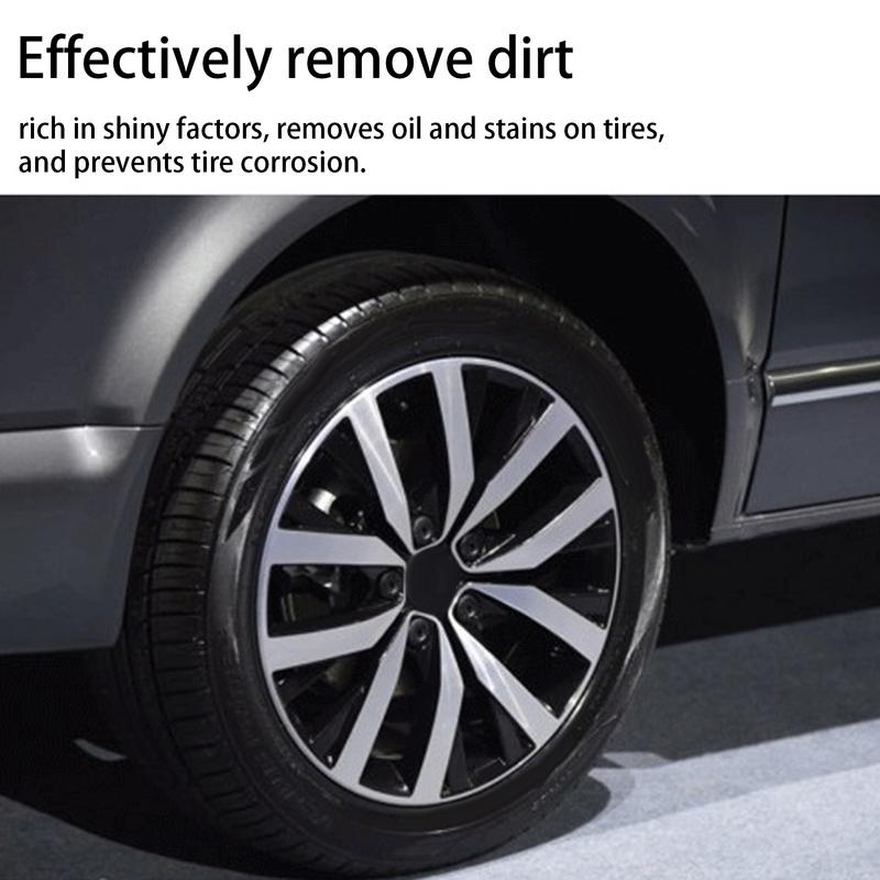Покрытие для шин 320 мл Глянцевый Уход за колесами Блеск Быстросохнущий Очиститель колес Долговечный Полироль для шин Водонепроницаемый Для автомобилей Автомобиль