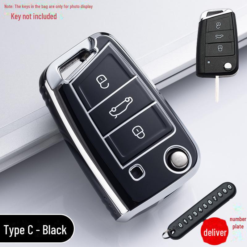 Volkswagen Key Cover for Sagitar, Tiguan, Lavida, Bora, Passat, Lingdu, Yuetu, Anglan, Patrol - Key Bag