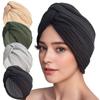 Thick Elastic Headscarf Hat Ethnic Style Cross Twist Hat Fashionable Versatile Headscarf Warm Chemotherapy Hat Hats & Caps Women’s