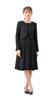 Black Formal Mourning Clothes Ensemble One Piece Formal Clothes Washable for Ceremonial Occasions [Margaret Gold] Women's M426-09