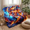 Fantasy Dragon Universe Theme blanket Lightweight Warm Flannel Blanket Decorative Throw Blanket for Home Decoration
