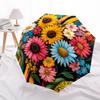 1 шт. Автоматический складной зонт - Рисунок подсолнухов, Портативный и складной дизайн с 8 спицами, Подарки на Рождество и день рождения