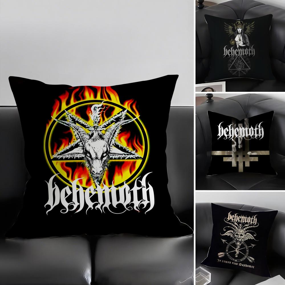 BBEHEMOTH Band Cushion Cover Pillowcase Ultra Soft Skin Friendly Fabric Cloud Like Comfort Concealed Zipper