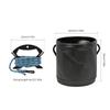 Portable Fishing Bucket 4.5L Folding Camp Wash Basin Multifunctional Water Containers Folding Camp Wash Basin Portable Beach