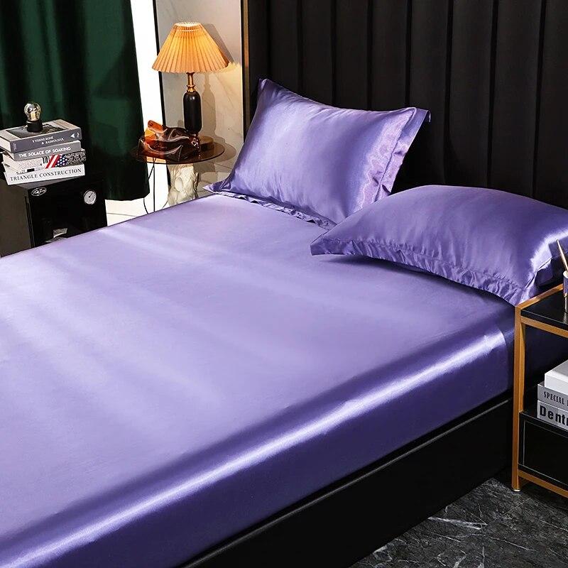 Простыня из шелка шелковицы, очень мягкая и шелковистая простыня для двуспальной кровати размера «queen-size», однотонные покрывала без наволочки