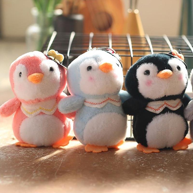 Мультяшный милый пингвин плюшевая игрушка брелок подвеска брелок чучело кукла сумка подвесные украшения рюкзак аксессуары детский подарок
