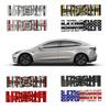ahsgp6 3D Metal Alloy Plaid Logo Rear Trunk Fender Badge Emblem Sticker Decals For Tesla Model Y S 3 X Roadster 2022 Car Accessories