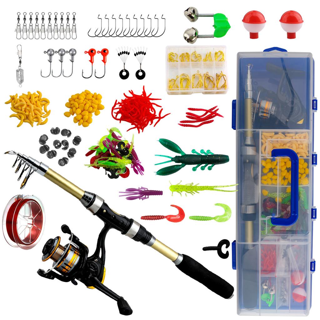 Hot Selling Long Casting Sea Rod Fishing Gear Set Full Set Reel Line Cross-Border Manufacturer Lure Rod Fishing Tools