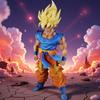 Interchangeable Head 27cm Drogan Boll Z Figure Gocool Anime Figures First Super Saiyan  Gokou Pvc Model Toys Doll  Gifts