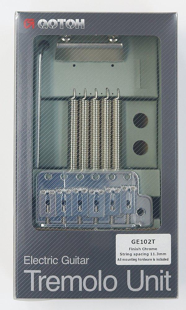 Синхронизированный тремоло GOTOH GE102TC, хромированный блок, литое седло, шаг 11,3 мм, (ПГЕ102ТС)