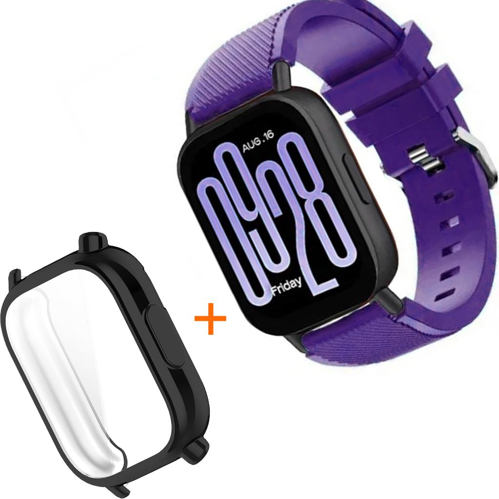 Силиконовый ремешок с ТПУ чехлом для умных часов Xiaomi Redmi Watch 5 Active Lite, браслет и чехол для Redmi Watch 5 Active Lite