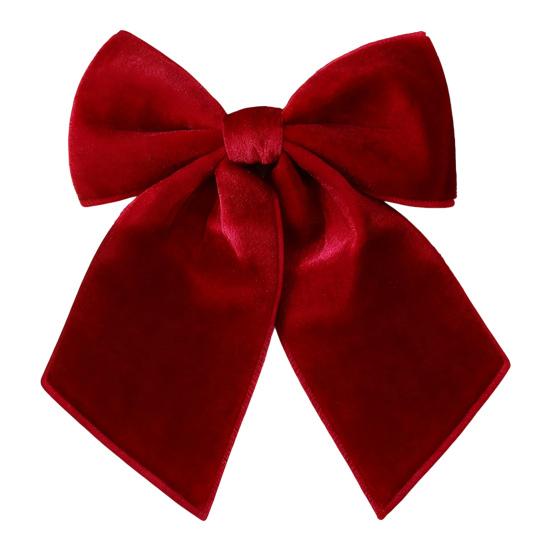 Рождественский бант Красно-зеленый ленточный бант Украшение для рождественской елки Бант с пайетками