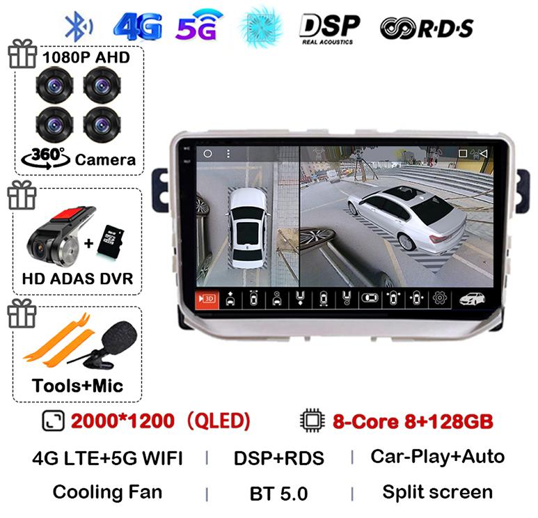 Android 14 Carplay Auto для Great Wall Haval H2 2014 2015 2016 2017 2018 Автомобильный Радио Мультимедиа Стерео Видео Плеер GPS Головное Устройство