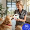 2Pcs Dog Toy Ball Kettlebell Design Rubber Squeaky Ball with Handle Interactive