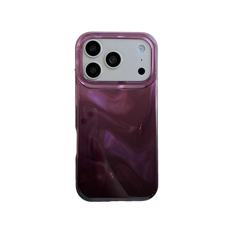 Gradient Purple Wave Pattern Phone Case for iPhone 17 Pro/16 Pro Max