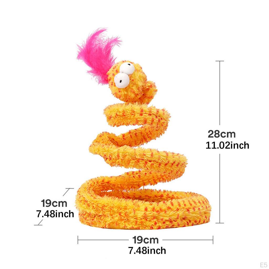 Cat Spiral Snake Toy Pet Coil Action Toys Creative Activity Swatting, Biting, Kitten