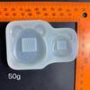 Glossy Geometry Cute Bear Ornament Silicone Epoxy Resin Mold  Keychain Pendant Jewelry for Bag Decorations Craft