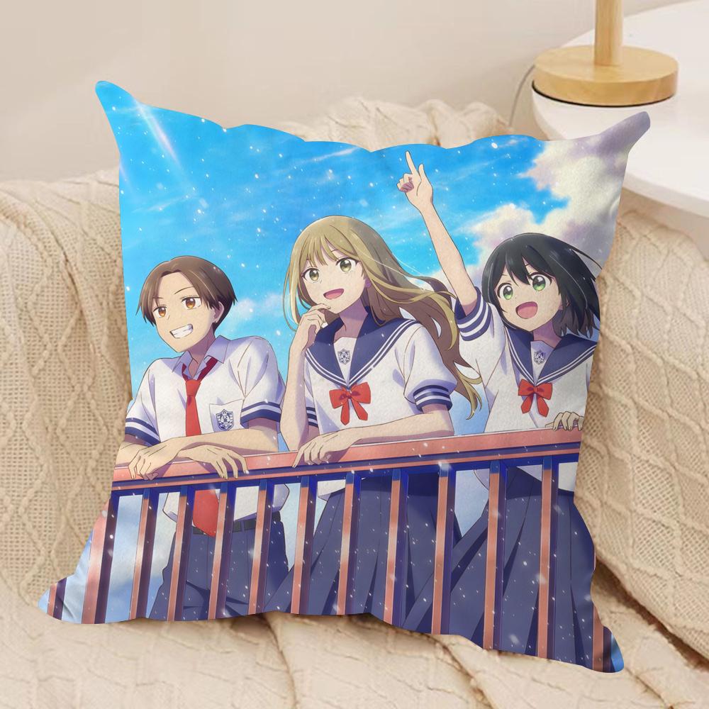 Comingofage story Cushion Cover Soft Plush Fabric DoubleSided Printed Sofa Cushion Cover for All Seasons Home Decor Gift