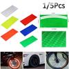 1/5Pcs New Fluorescent Accessories Decal Bicycle Car Motorcycle Reflective Stickers Wheel Rim