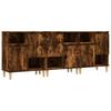 Sideboards 3 pcs Smoked Oak 60 x 35 x 70 cm Engineered Wood