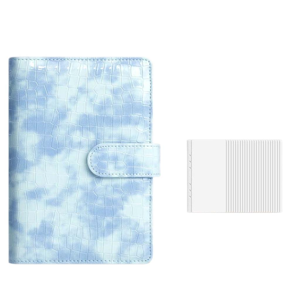 Faux Leather Savings Challenges Book Marbling/Leopard Print Mini Budget Binder Save Money
