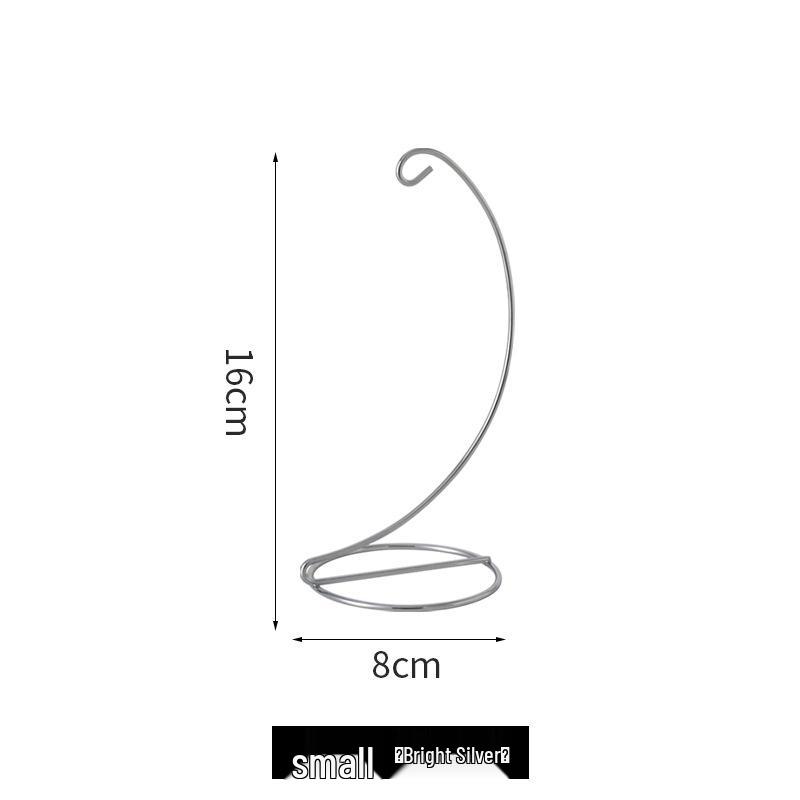 Modern Minimalist Hanging Glass Sphere with Iron Stand for Plants