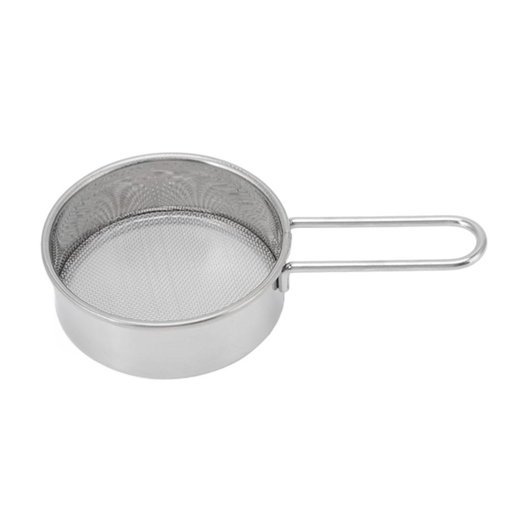 Lightweight Mesh Round Sifter 304 Stainless Steel Food Strainer  Cheesecake Pizza Bread